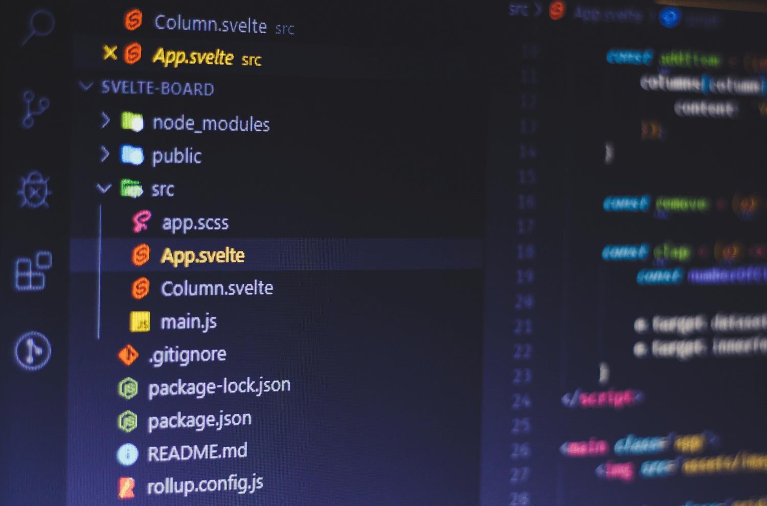 The image shows a computer screen with lines of code.